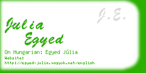 julia egyed business card
